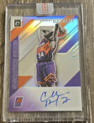 Charles Barkley 2020-21 Panini Optic Purple Signatures Series Autograph SP Suns