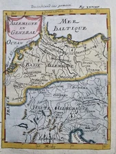 Holy Roman Empire Germany Austria Bohemia Bavaria Brunswick 1719 Mallet map