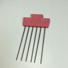 Vintage Pink Goody Hair Pick Plastic Metal