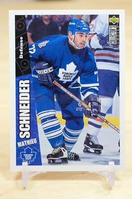 Toronto Maple Mathiue 1996-97 UD Collector's Choice Base #262 Mathieu Schneider - Toronto ...