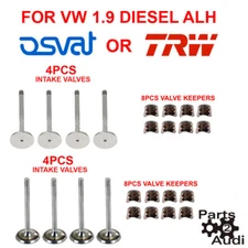 OSVAT/TRW Engine Intake Exhaust Valve Set w Keepers 24pcs VW Diesel 1.9L ALH TDI