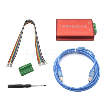 CAN Analyzer CANOpen J1939 Device Net USBCAN-1//2 USB to CAN Adapter for ZLG Red