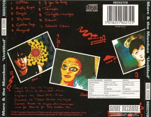 洋楽 MARC & THE MAMBAS CD almond soft cell 洋楽 MARC & THE MAMBAS CD almond soft cell Marc And Mambas