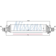 Ladeluftkühler luftgekühlt Aluminium für Opel Mokka/Mokka X J13 Trax