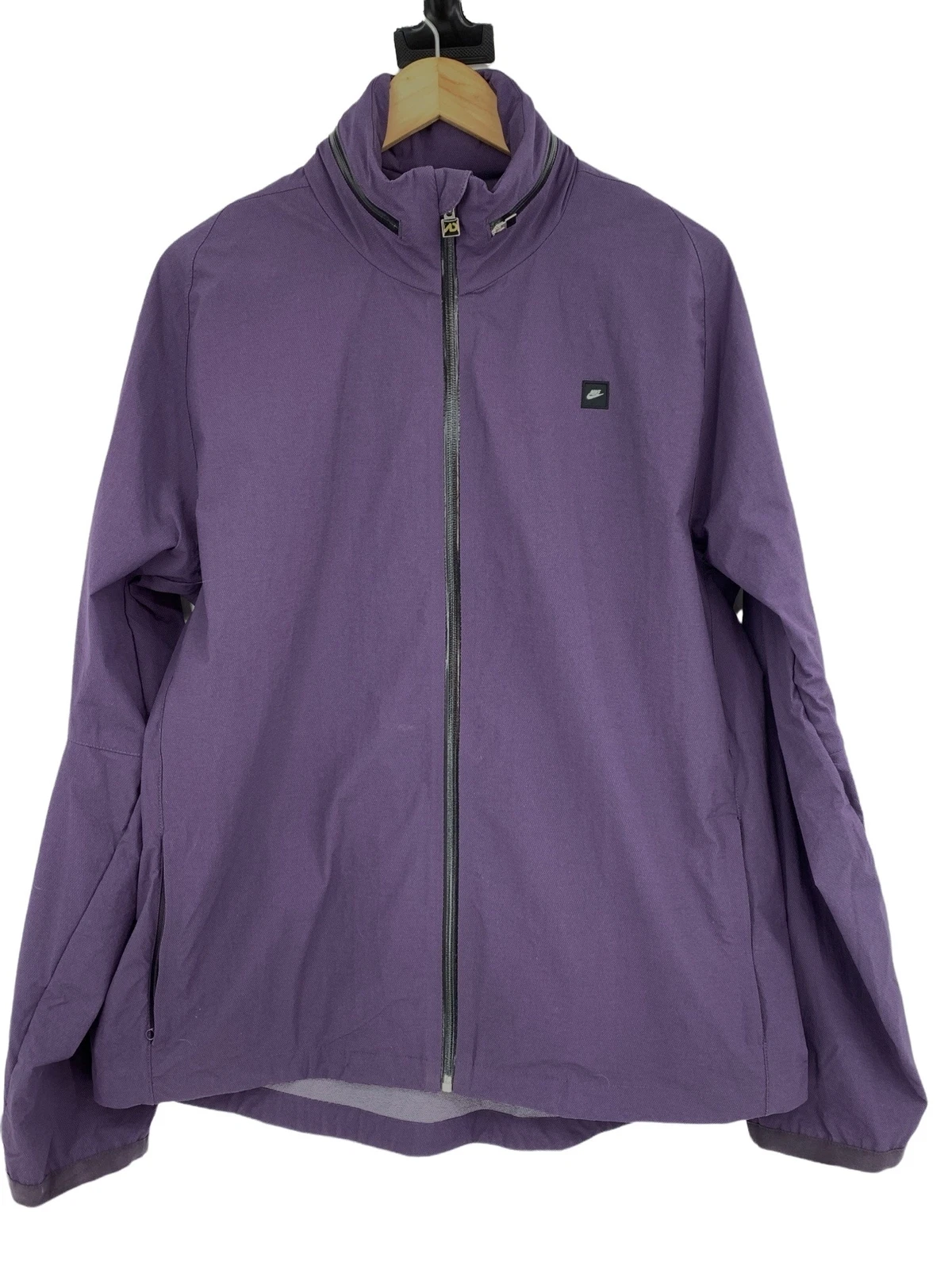 Mens Nike Windbreaker Full Zip Golf L 1860 Purple Storm The Athletic Department