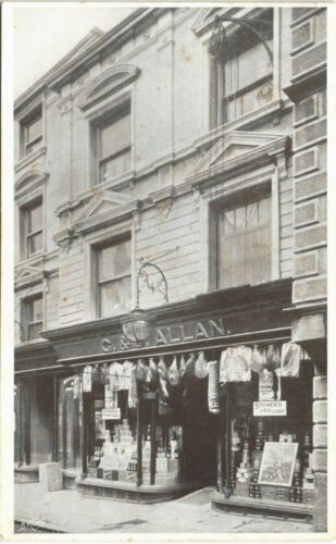 Kendal. C.& J.Allan Shop, Market Place. Stowers Lemon Squash & Meat. - Foto 1 di 1