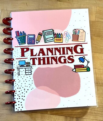 ''Planning Things'' Front and Back Cover Set for use with Classic Happy Planner~