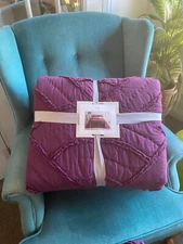 NEW Studio D Ella Full/Queen Quilt & Shams - 3 Pc Set Berry Purple Retail 249.00