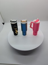2 - Mini "Stanley Style" Tumbler Keychain Chapstick Holder PICK any 2 Colors