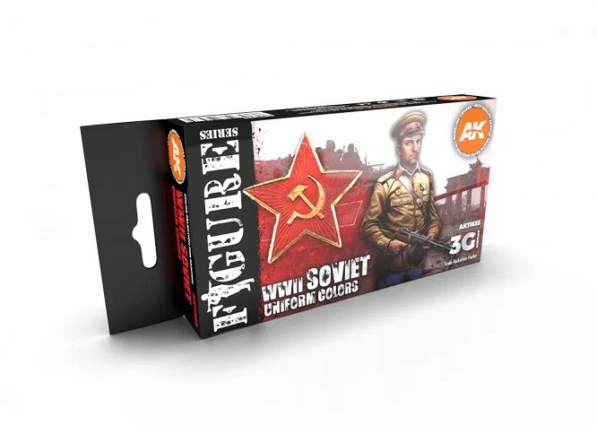 Ak Interactive AK11635 - Soviet WWII Uniform Colors 3G 6x17ml - New