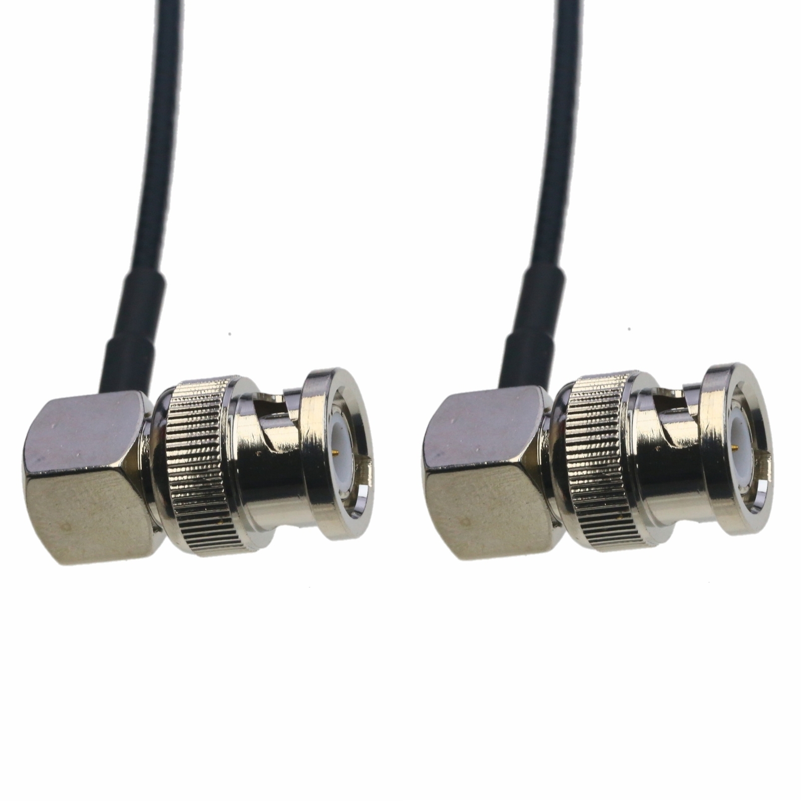 RF coaxial Cable BNC male RA to elbow RG316 6