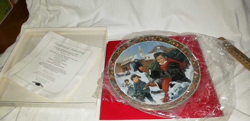 O Christmas Tree jack Woodson Royal Windsor Christmas Carol Collector plate 1983