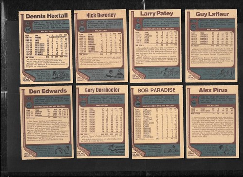 1977-78 OPC 77-78 O PEE CHEE NHL HOCKEY CARD ERROR & VARIATION 133-264 SEE LIST - Picture 145 of 275