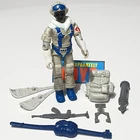 Vtg GI Joe SNOW SERPENT v1 figure B original 1985 Cobra Polar Assault COMPLETE