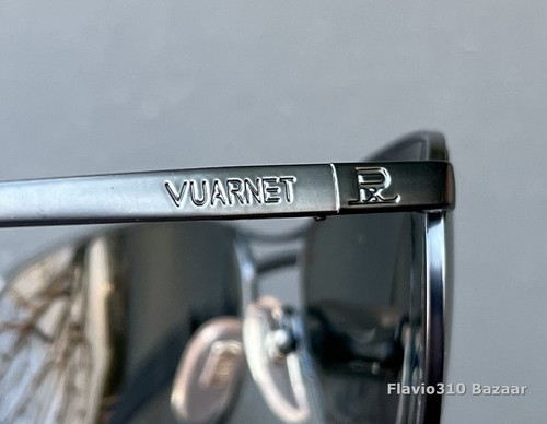 New Authentic VUARNET Pouilloux 068 Blue Metal Sunglasses - Made in France - Picture 3 of 14