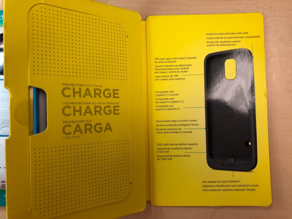 Capa bateria Logitech Samsung Galaxy S5 2300 mAh branca - Imagem 2 de 2