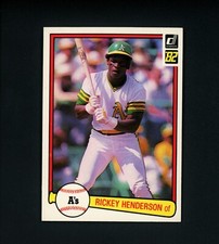 Rickey Henderson 1982 Donruss (HOF) Oakland A's #113 MINT