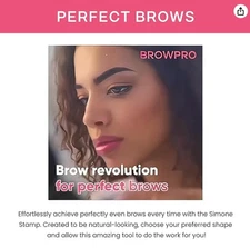 Browpro #1 Brilliant Grey Eyebrow Simone Stamp (Arched Brow) Exp : 03/2028