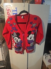 Vintage Walt Disney Mickey  Mini Mouse Sweater Size Smalle