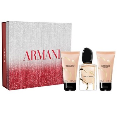 Giorgio Armani Si Damen Set Parfum Edp 50 ml Körpercreme 50 ml Duschgel 50 ml