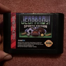Jeopardy Sports Edition (Sega Genesis, 1994) Cartridge Only Tested Retro Game