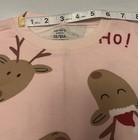 Girls Carter’s 12/12A Christmas Reindeer Pink 2-piece Pajama Set — photo 6