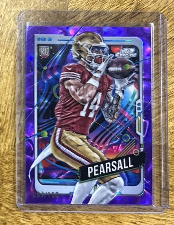 2024 Topps Cosmic Chrome Ricky Pearsall Purple /150 RC 49ers 182