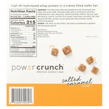 Power Crunch® Protein Energy Bar, Salted Caramel, 12 Bars, 1.4 oz (40 g) Each