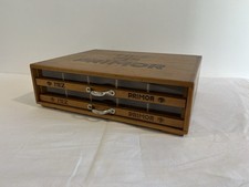 Antikes Kästchen MEZ Primor Nähseide Verkaufsvitrine k. Emailschild Werbung 1930