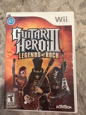 Wii Video Game Guitar Hero 3 Legends Of Rock