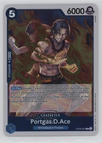 2024 One Piece Card Game: Two Legends OP08 Portgas D Ace R PortgasDAce #OP08-052