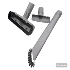 Kirby Vacuum Attachment Set 3 Piece Gray Floor Brush Crevice Upholstery 210189