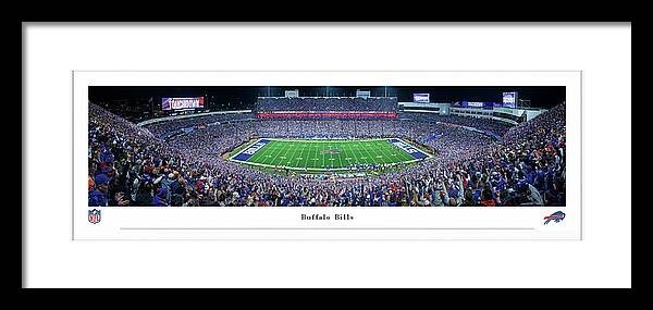 Buffalo Bills Highmark Stadium Framed & Matted 16" x 4" print