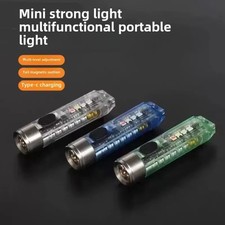 Mini Portachiavi 10 Modalità Torcia Super Luminosa LED Torcia Magnetica Campeggio