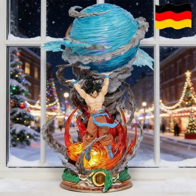 MARKENLOS Son Goku Genkidama Dragon Ball Figur Modell Sammler mit Licht 23cm DEU