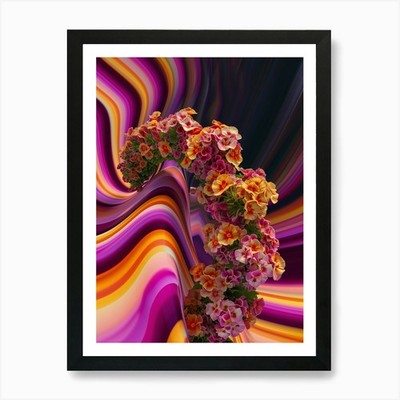 Missoni Wave Kunstdruck gerahmt Wandbild Poster Leinwanddruck Bild