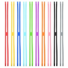 8 Inch H Band Silicone Rubber Bands, 10 Pcs Silicone Bands, Multicolored