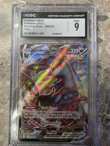 2021 Pokemon SWSH Evolving Skies Umbreon VMAX Holo #095/203 CGC 9
