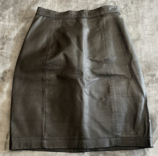Wilson  s Leather Vintage Black Mini Skirt Size 6