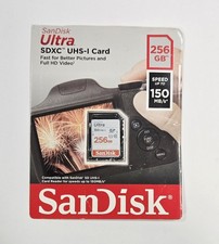 SANDISK 256 GB ULTRA SDXC- UHS-1 MEMORY CARD UP TO 150MB/S NEW FACTORY SEALED