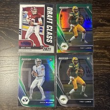 2021 Panini Prizm Football Lot Of 4 Rookie Cards Mac Jones - Trey Lance - Wilson