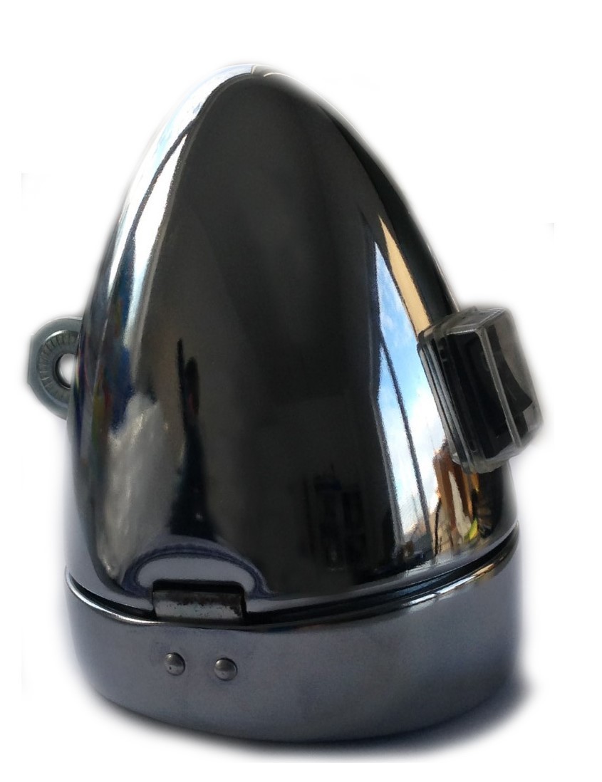 Phare avant vélo chopper à 6 LED puissant avec boîtier métal - 3