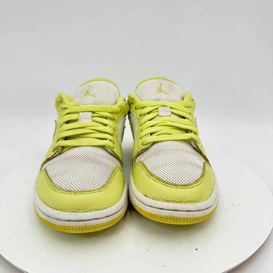 Nike Air Jordan 1 Mujer Talla 7.5 DH9619-103 Limelight Summit Blanco Amarillo Zapatos Foto 2 de 4