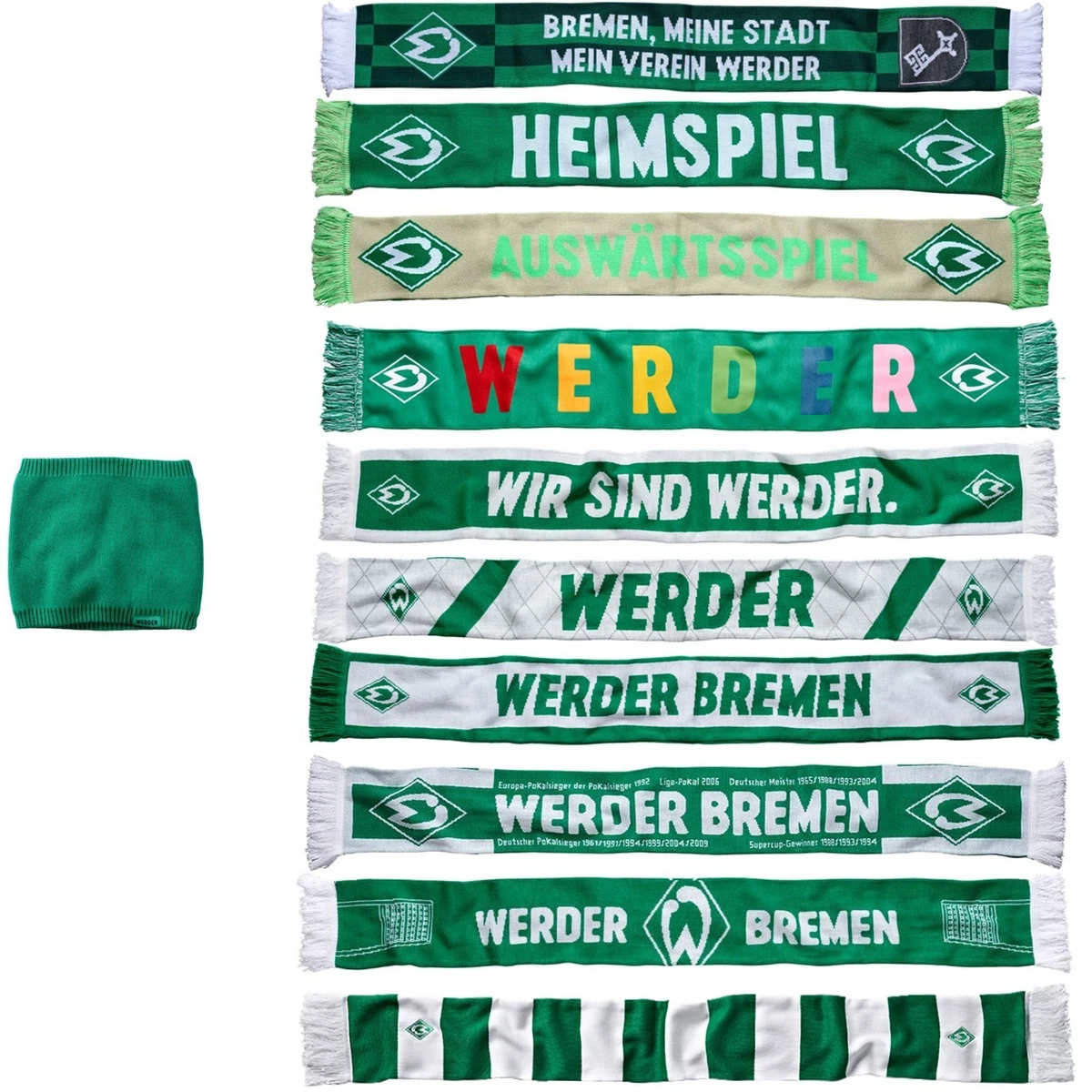 Écharpe Supporter Werder Brême Vintage Années 90 - Bundesliga - Collection