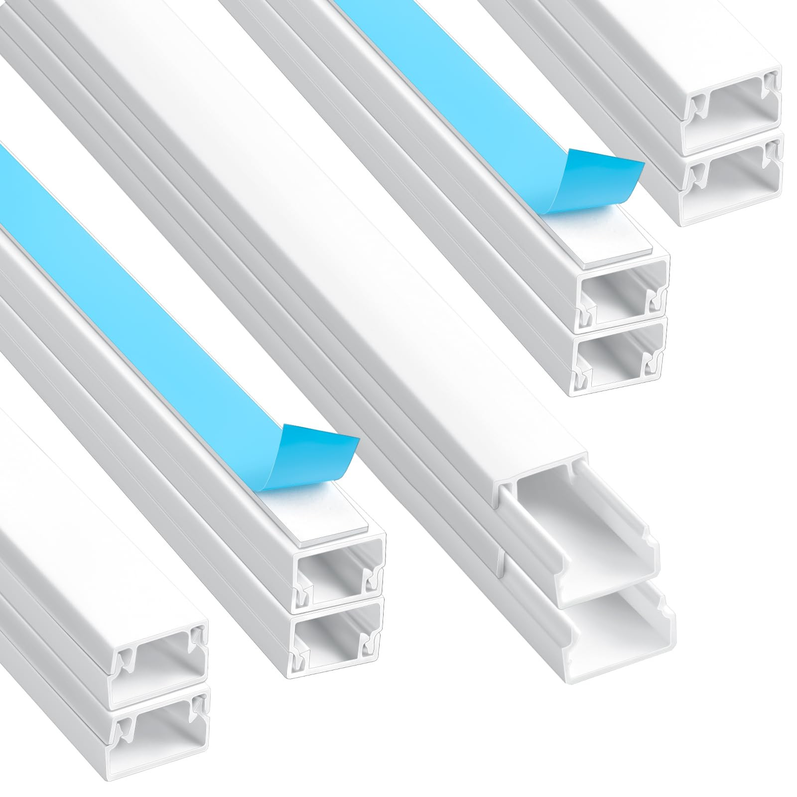 AiQInu Canalina Passacavi Adesiva, Cavo TV ordinato, Canalina Passacavi (j3L)