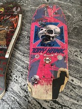 Vintage Powell And Peralta Tony Hawk Skateboard With Unknown Signatures 