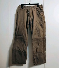 C.E. Schmidt Pant Men 32x30 Brown Cotton Carp...