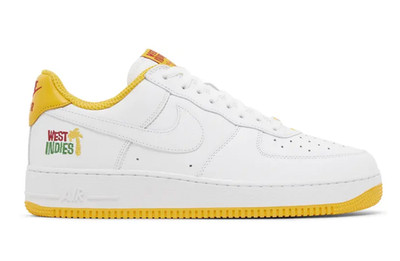 SIZE 10 - NEW Nike Air Force 1 Low West Indies White University Gold DX1156-101