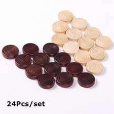 24Pcs Draughts&Checkers&Backgammon Chess Piece for  Board Game Learning