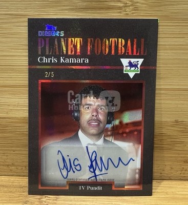 Topps Premier League Decades 1990 s Chris Kamara Autograph /5 TV Pundit Rare